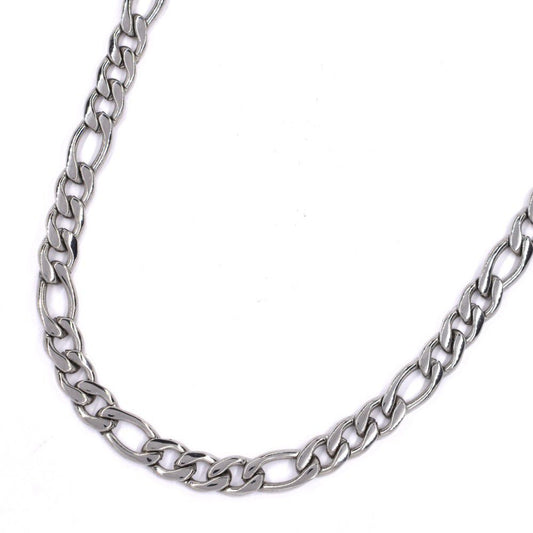 Stainless Steel Thin Figaro 55cm Chain_0