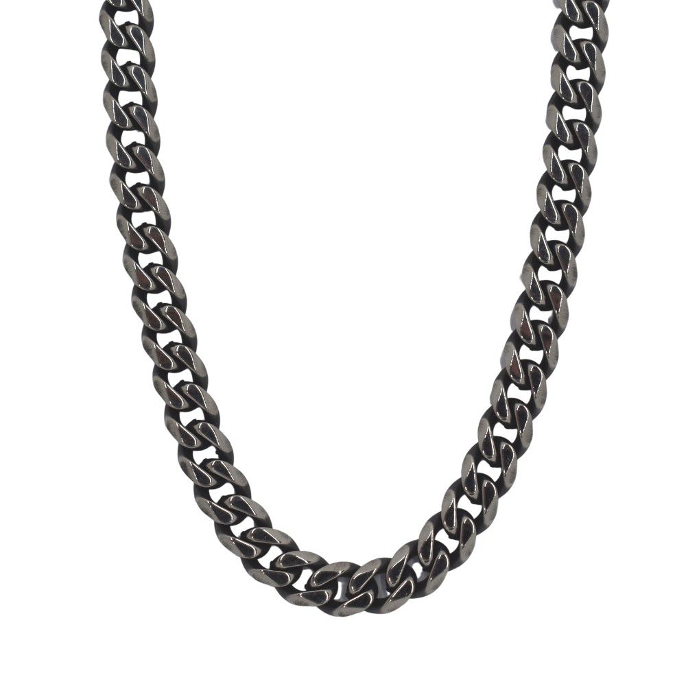 Stainless Steel 60cm Broad Curb Chain_0