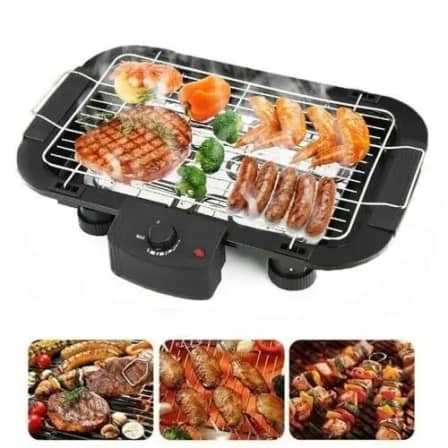 Portable Outdoor Smokeless Electric Pan Grill BBQ Stove 5 Temperature Mode HOT_0