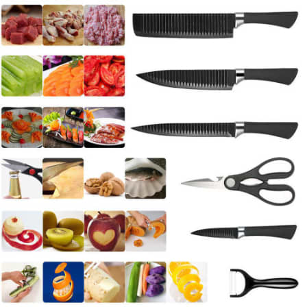 Quality 6 Pcs Kitchen Knife Set_0