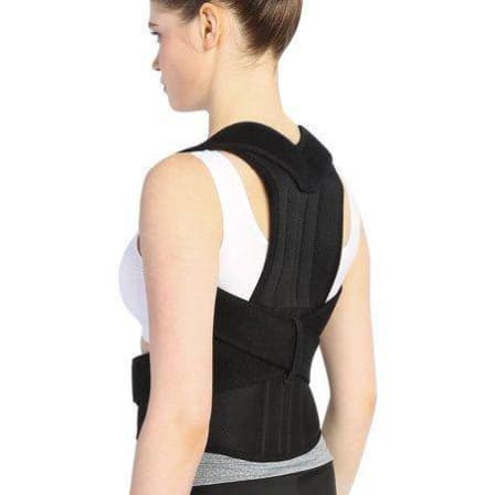 Back Pain Posture Corrector - Large / Plain Black_1