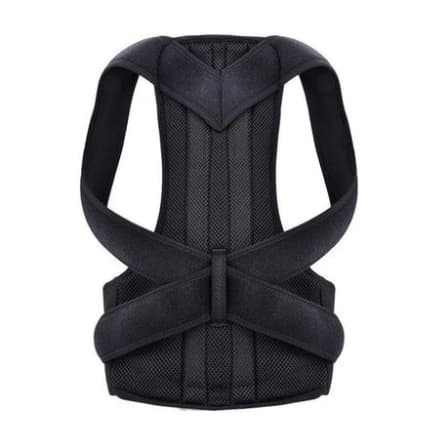 Back Pain Posture Corrector - Large / Plain Black_3