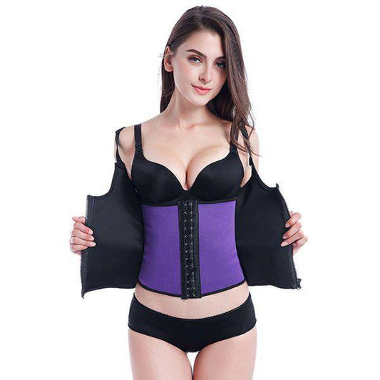 Double Layer Slimming Body Shaper - L-32 / Black_0