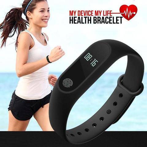 M4 Smart Health Bracelet - Black_0