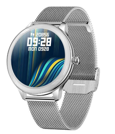 V33 Lady Smartwatch 1.09 inch Smart Watch - Silver Steel_0