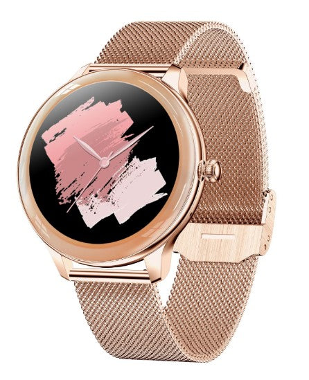 V33 Lady Smartwatch 1.09 inch Smart Watch - Gold Steel_0