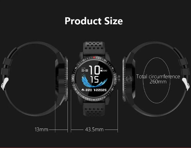 T1 Fitness Bracelet IP67 waterproof Health Monitoring Support Smart Watch - Black_5