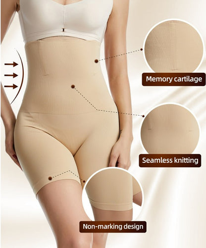 High Waist Lift Hip Corset Underwear - Grey_3