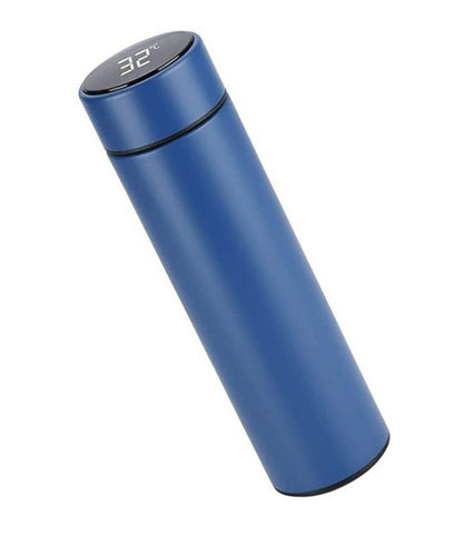 Digital Thermometer Flask - 500ml - Blue_0